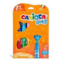 Creion cerat Baby Teddy +1 set 12 Carioca