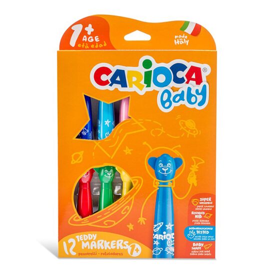 Creion cerat Baby Teddy +1 set 12 Carioca