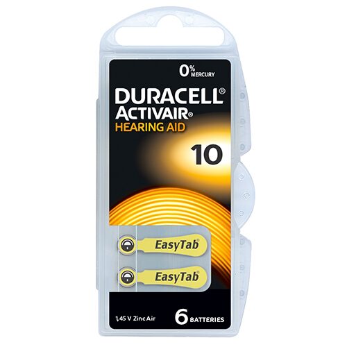 Baterie Duracell aparat auditiv set 6 cod 10