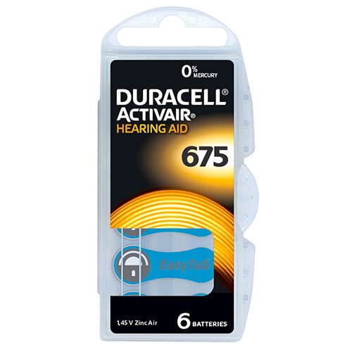 Baterie Duracell aparat auditiv set 6 COD 675
