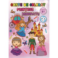 Carte de colorat A4 24P - Printese minunate 8 + 2 GRATIS!