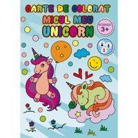 Carte de colorat Micul meu Unicorn, A4 24 pagini 8 + 2 GRATIS!