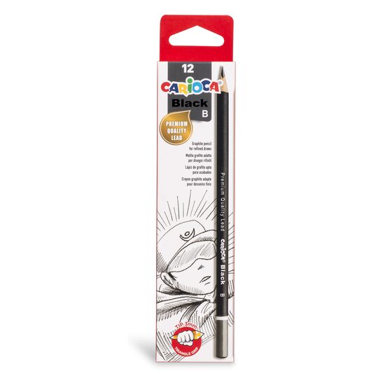Creion B Carioca set 12 cut