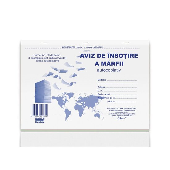 Aviz A5 3 EX. 150F Autocopiativ 18+2 GRATIS!
