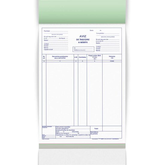Aviz A4 3 ex. 150F Autocopiativ  18+2 GRATIS!