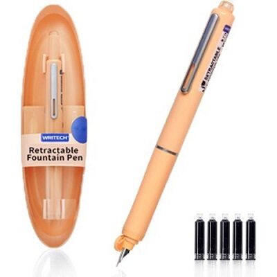 Stilou retractabil Writech portocaliu