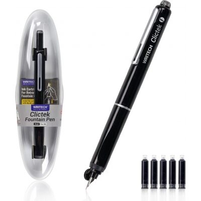 Stilou retractabil Writech negru
