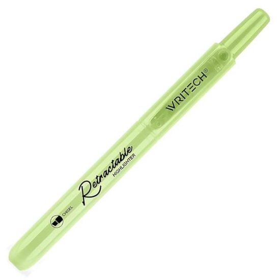 TEXTMARKER RETRACTABIL WRITECH LIME