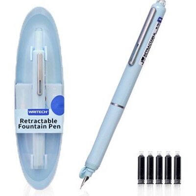 Stilou retractabil Writech albastru