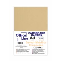 Carton A4 300gr Curious Metallics champagne top.20 coli