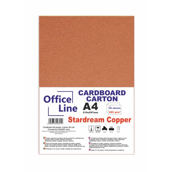 Carton A4 285gr Stardream copper top 20 coli