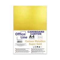 Carton A4 250gr Curious Metallics super gold top.20 coli