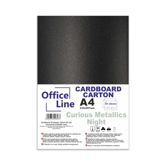 Carton A4 120gr Curious Metallics night top 25 coli