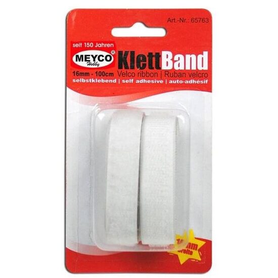 Panglica scai autoadeziva alba 16mm 65763 MEY