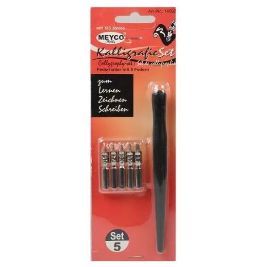 Set caligrafie 5 penite+1 toc 14002 MEY