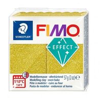 Fimo soft 56g cul 112 glitter auriu