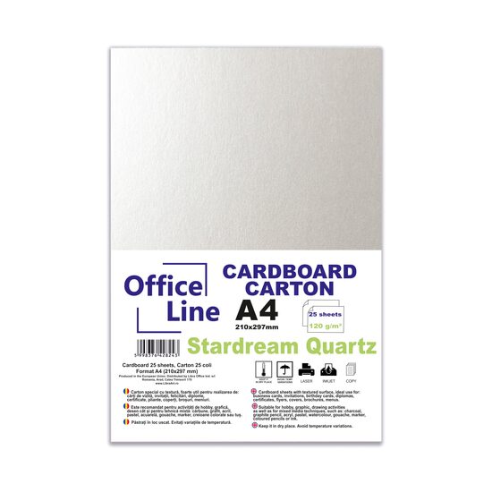 Carton A4 120gr Stardream 00 quartz top.25 coli