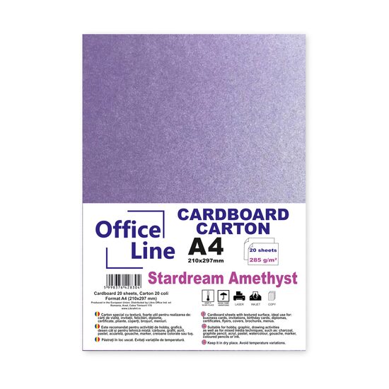 Carton A4 285gr Stardream 18 Amethyst top 20 coli