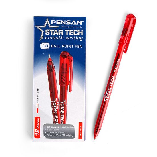 Pix Pensan Star Tech 1mm rosu cutie 12 buc