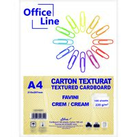 Carton texturat A4 220gr CREM FAVINI top.100