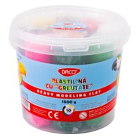 Plastilina 10 CULORI 1500g DACO cu greutate PL1510