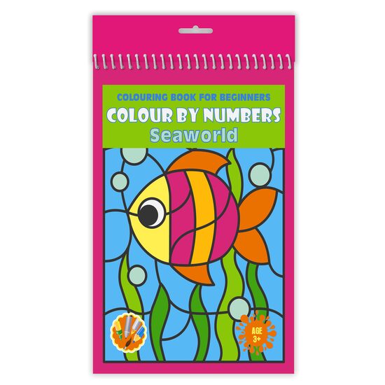Carte de colorat pe numere A4 24F - Seaworld 3+