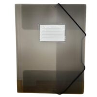 Mapa plastic cu elastic A4 Optima fumuriu 50028