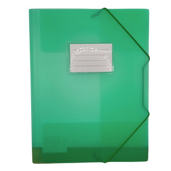 Mapa plastic cu elastic A4 Optima verde 50020