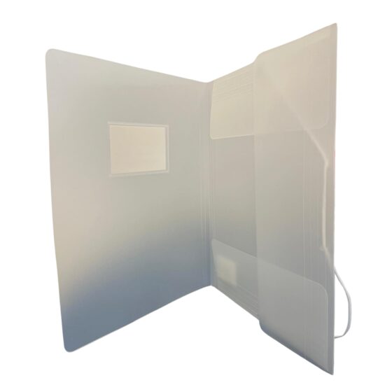 Mapa plastic cu elastic A4 Optima transparent mat 50000