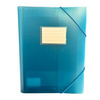 Mapa plastic cu elastic A4 Optima albastru 50022