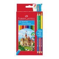 Creioane Color 12+3 bicolore Faber Castell FC511514