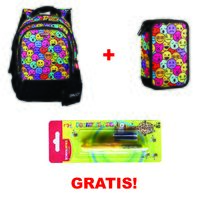 Set rucsac si penar Smiley + stilou GRATIS!