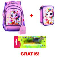 Set rucsac si penar UNICORN + stilou GRATIS!