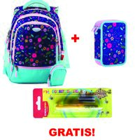 Set rucsac si penar FLORI + stilou GRATIS!