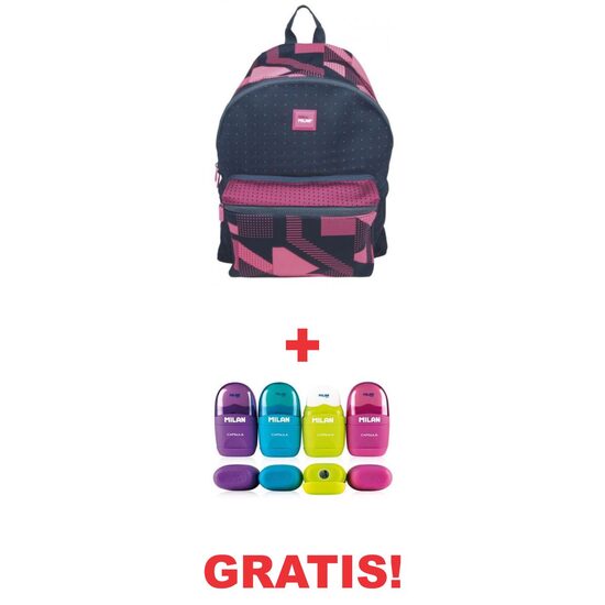 SET RUCSAC MILAN + ASCUTITOARE GRATIS!