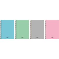 Caiet A4 80 file spira PVC ECADA 29482DR