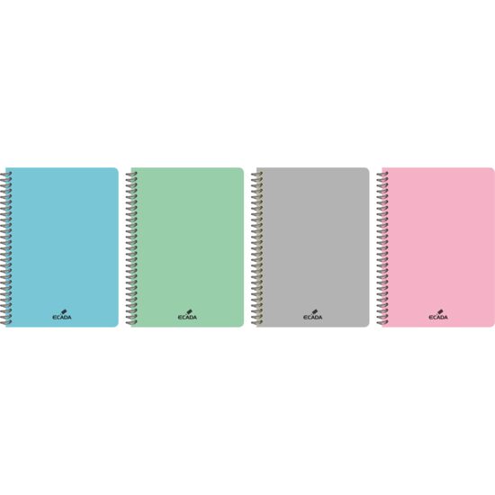 Caiet A4 80 file spira PVC ECADA 29482DR