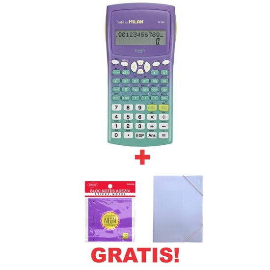 SET CALCULATOR STIINTIFIC + MAPA PLASTIC+NOTES GRATIS!