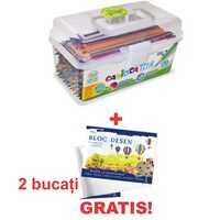 SET 120 CREIOANE COLOR CARIOCA + 2 buc BLOC DESEN GRATIS!