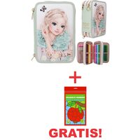 SET PENAR TOP MODEL BRODERIE + CARTE COLORAT GRATIS!