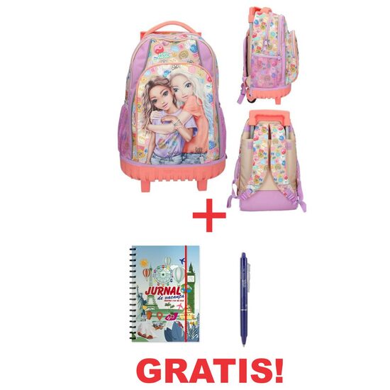 TROLLER TOP MODEL GIRL + JURNAL VACANTA SI ROLLER FRIXION GRATIS!