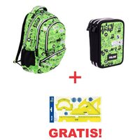 GHIOZDAN MILAN VERDE SI PENAR ECHIPAT + SET GEOMETRIE GRATIS!