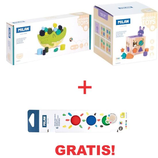 2 SETURI EDUCATIONALE MILAN + ACUARELE FINGER GRATIS!