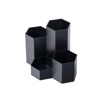 Suport birou 4 compartimente ECADA negru 95104N