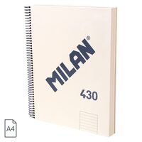 Caiet A4 120 file de romana spira Milan bej 430