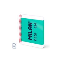 Caiet A4 80 file romana spira Milan verde nata 570