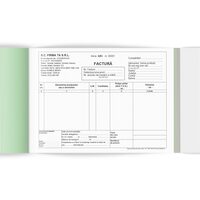 FACTURA FARA TVA A5 3EX. PERSONALIZATA 50 SET/BLOC TIPAR CU NEGRU
