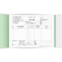 FACTURA FARA TVA A5 2EX. PERSONALIZATA 50 SET/BLOC TIPAR CU NEGRU