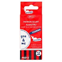 Patron scurt albastru cu cerneala termosensibila,12 bucăți, YOU AND ME