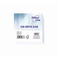 Cub hartie alba certificata FSC 9X9 cm 500 file OFFICE LINE